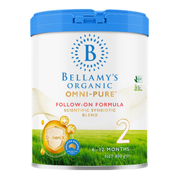 贝拉米（Bellamy's）Omni-pure卓越版有机婴幼儿配方奶粉澳洲原装进口 800g 【0元入会】2段1罐  效期27年9月