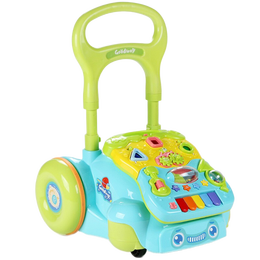 谷雨学步车婴儿手推车玩具宝宝学步车男女孩儿童助步车圣诞礼物 6218B 谷雨可升降学步车（蓝色）