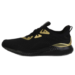 adidas 阿迪达斯 alpha bounce 1 中性跑鞋 fz2196 黑色/金金属 37