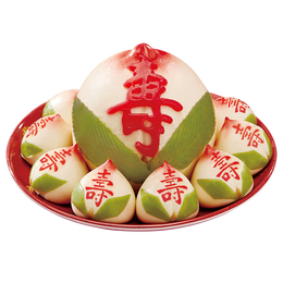 寿盈门寿桃馒头生日蛋糕礼盒长辈送礼老年人过寿贺寿祝寿传统糕点 寿