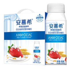 安慕希 伊利 安慕希希腊风味酸奶 高端颗粒系列 草莓 燕麦200g*10盒