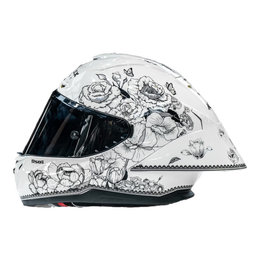 摩雷士RSMORAX摩托车头盔R50S PRO大尾翼机车全盔蝴蝶结木南百花齐放 R50S PRO 百花齐放 XXL