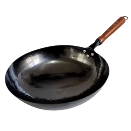 京严章丘款铁锅炒锅炒菜锅不粘锅无涂层老式锻打精铁锅明火燃气灶烹饪 开锅款【2-4人】32CM精铁锅 32cm 【加厚版】煎炒炸煮丨易烹饪