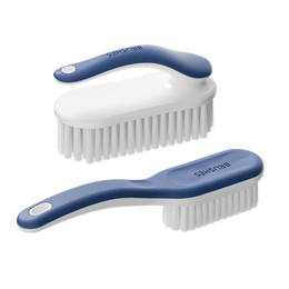 鞋刷子软毛鞋刷洗鞋神器洗衣刷长柄鞋刷软毛不伤鞋【颜色随机】 【组合装】鞋刷1个+衣刷1个