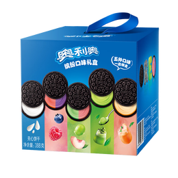 奥利奥（Oreo）夹心饼干 五口味混合装388g 休闲零食大礼包 共20包 早餐下午茶  