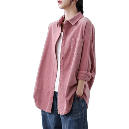 plus会员:子牧棉麻 女士长袖衬衫 z22qa000960