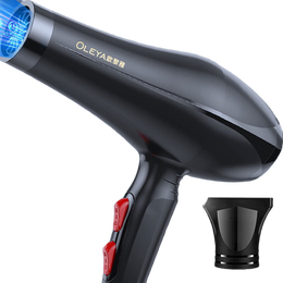 欧黎雅吹风机负离子恒温护发学生宿舍理发店大风力强力电吹风筒高速干降噪护发电吹风 蓝光护发/家用大风力（赠一个风嘴）