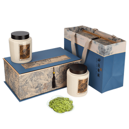 骏江南 茶叶 春茶2023新茶明前绿茶特级龙井茶 大美山河茶叶礼盒装250