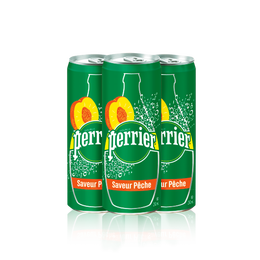 perrier 巴黎水 桃子味气泡矿泉水 250ml*30罐