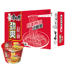 康师傅 劲爽拉面 红烧牛肉面 12桶