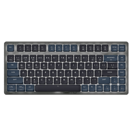黑爵（AJAZZ）AK832三模无线蓝牙矮轴机械键盘 Gasket结构 83键 适配Mac/iPad平板电脑 白光 星夜晓红轴
