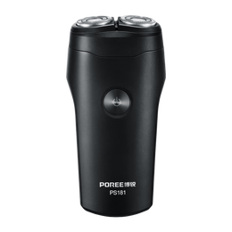 博锐剃须刀电动刮胡刀男士全身水洗两刀头胡须刀干湿双剃迷你便携车载剃胡子刀 PS181