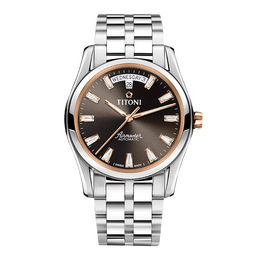 titoni 梅花 空中霸王系列 39毫米自动上链腕表 93808 srg-618