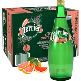 perrier 巴黎水 西柚味气泡水矿泉水 750ml*12瓶