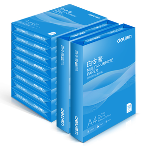 得力（deli）白令海A4打印纸 70g500张*10包一箱 双面高性价比复印纸 整箱5000张 7755【经济热销】