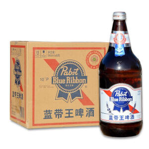 蓝带（BLUE RIBBON）新日期美国蓝带BlueRibbon蓝带王啤酒938ml*12瓶装精酿啤酒黄啤 蓝带王啤酒938ml*12瓶装