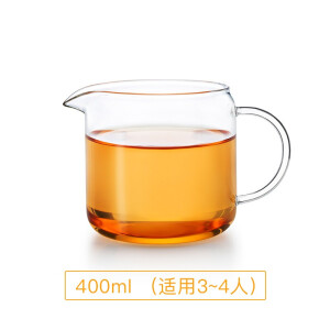 尚明加厚玻璃公道杯泡茶茶漏分茶器鹰嘴茶海杯带 400ML