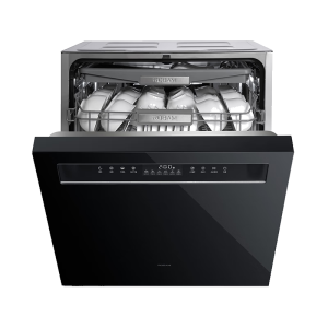 老板（Robam）盐系G1火山盐黑17+1套三层嵌入式洗碗机自动开关门独立热风烘干独立紫外消毒免费橱改W76D-G1