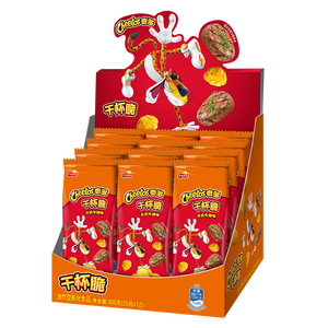 奇多（Cheetos）粟米棒 日式牛排味 25克*12包 干杯脆 零食 休闲食品