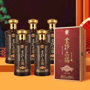 金沙古珍酱30 酱香型优级白酒 53度500ml*6瓶纯粮酒整箱装 贵州老字号