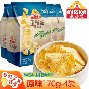 麦西恩 玉米片170g组合5口味墨西哥风味休闲零食膨化零食品轰趴生日会 原味170g*4袋