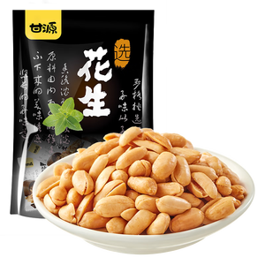 甘源牌椒盐味花生下酒花生米休闲零食品坚果炒货花生仁小吃285g