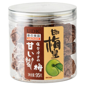 优之良品（AJIICHIBAN）UDK优之良品甘甜梅皇95g 罐装话梅凉果蜜饯办公室零食广东特产 甘甜梅皇95*1罐