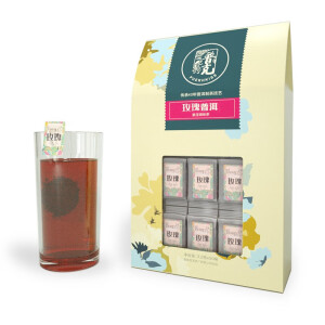 普克玫瑰花普洱熟茶花茶花草茶办公室茶叶下午茶袋泡茶云南花茶袋装 玫瑰普洱50袋装 160g