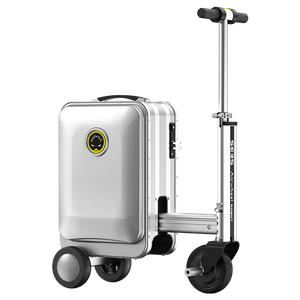 爱尔威（Airwheel）电动行李箱可骑行智能拉杆箱可坐可代步20英寸登机箱 青春版—银