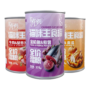 陪伴岁月猫罐头主食罐补充营养猫咪罐头成幼猫全价湿粮 随机口味 375g*1罐