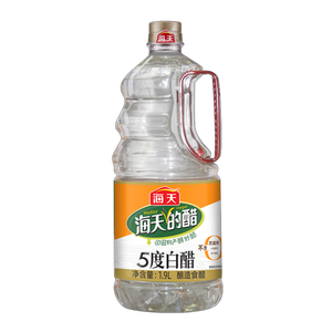 海天醋 5度白醋1.9L 酿造食醋【0防腐剂】家用厨房炒菜凉拌腌制调味品 5度白醋1.9L