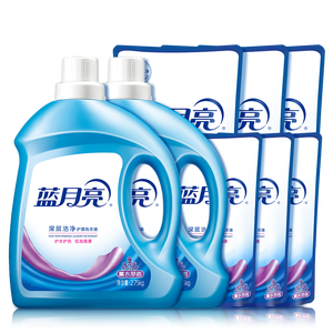 蓝月亮深层洁净洗衣液薰衣草香2.75kg*2+1kg*3袋+500g*3袋除螨 强效去污