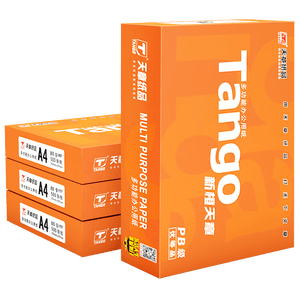 天章 （TANGO）A4打印纸80g500张*4包 新橙天章【优选品质】整箱2000张办公家用双面打印复印纸顺滑高性价比