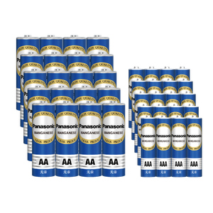 松下（Panasonic）碳性5号7号组合装五号七号干电池共40节盒装适用于遥控器玩具万用表门铃 盒装