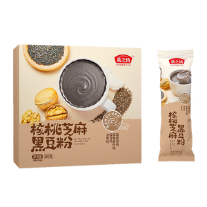 燕之坊黑芝麻粉糊320g核桃芝麻黑豆粉五谷物营养早餐冲饮即食速食代餐粉
