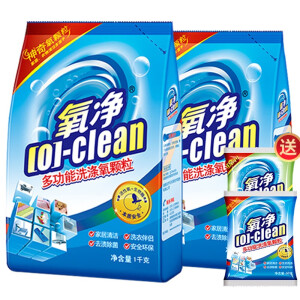 氧净（[O]-clean）多功能洗涤氧清洁剂厨房抽油烟机清洗卫浴玻璃瓷砖水垢去重油污粉 2000g 2袋 1000g*2