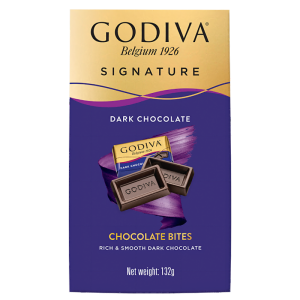 歌帝梵(GODIVA)醇享系列片装黑巧克力132g生日礼物休闲零食喜糖伴手礼