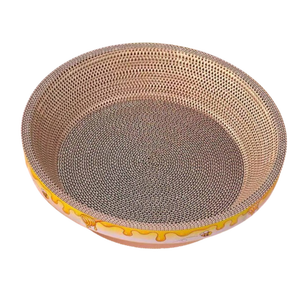【京东物流】猫抓板磨爪猫窝一体耐磨不掉屑超大号猫玩具猫咪用品 椭圆小号+猫薄荷