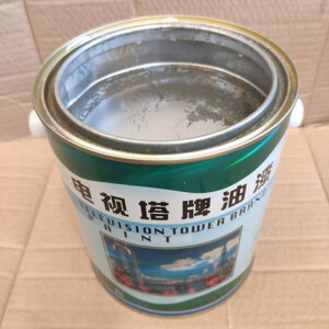 电视塔牌油漆醇酸磁漆5卡 红丹防锈漆工业磁漆金属漆18kg 14kg酯胶银漆(银油)