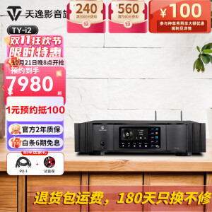 天逸（Winner）TY-i2发烧HiFi无损DSD流媒体数播家用NAS网络音乐播放解码器数字播放器 黑色TY-i2