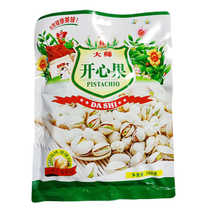 正林开心果260g/袋原色大颗粒无漂白每日坚果干果孕妇休闲零食
