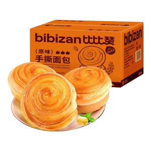 比比赞（BIBIZAN）手撕面包1002g/箱 营养早餐饱腹代餐饼干蛋糕点心小吃休闲零食品