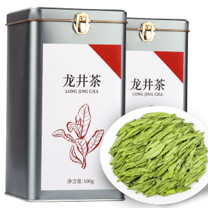 第一江南绿茶龙井200g2024年新茶明前茶叶礼盒罐装春茶自己喝端午送礼品