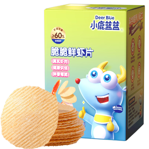小鹿蓝蓝_宝宝鲜虾片 宝宝儿童零食虾片饼干独立包装 38g