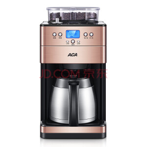 北美电器（ACA）95新 AC-GS125咖啡机家用全自动美式咖啡现磨鲜煮咖啡壶 咖啡金 AC-GS125 95新未使用