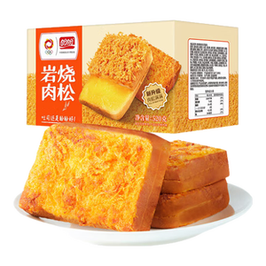 盼盼 岩烧肉松吐司面包520g 乳酪夹心饼干蛋糕早餐休闲零食下午茶