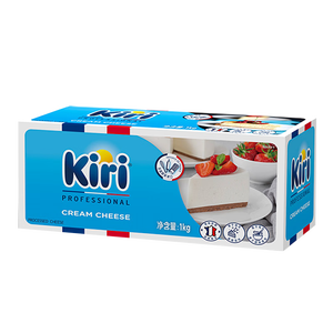 KIRI凯芮法国进口原装奶油奶酪原味1kg  奶油芝士 烘焙原料