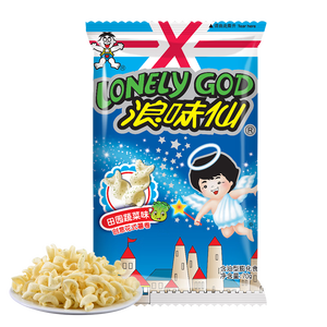 旺旺 浪味仙 田园蔬菜味 70g 膨化食品 花式薯卷 追剧小零食薯片