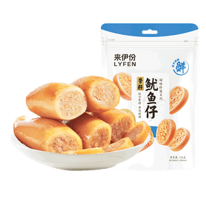 来伊份鱿鱼仔带籽原味155g 即食夜宵海鲜休闲零食墨鱼熟食海味解馋