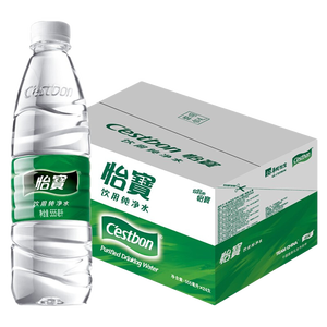 怡宝纯净水555ml*24瓶 饮用水非矿泉水 小瓶会议用水整箱 外出便携